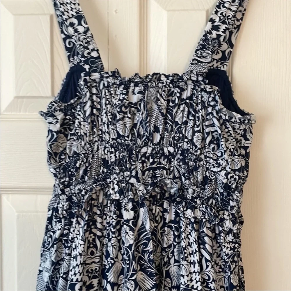 J. Crew Smocked Mermaid Sevilla Dress